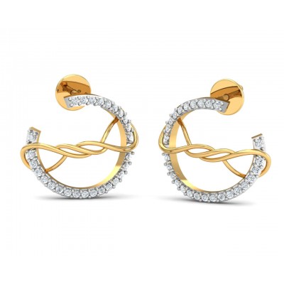 Tanya Gold Diamond Earrings